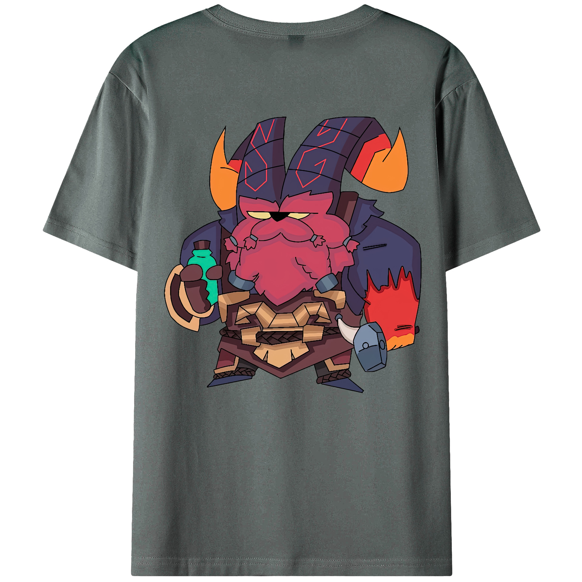 リーグ・オブ・レジェンド League of Legends LOL 綿100％ メンズ半袖Tシャツ（バックプリント） 通気性